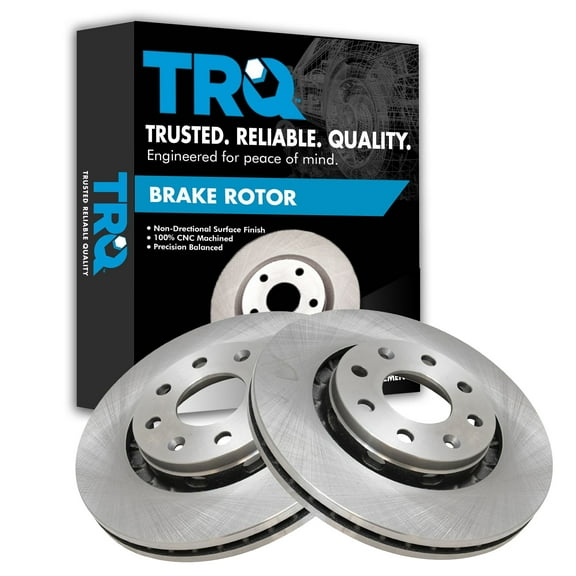 TRQ Front Brake Rotors Set Vented Fits Select 2004-2011 Chevrolet Aveo 2007-2011 Aveo5 2013-2015 Spark 2014-2016 Spark EV 2009-2010 Pontiac G3