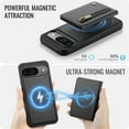 thumbnail image 3 of For Google Pixel 11 / Pixel 11 Pro Phone Case 2 In 1 Wallet With Card Holder &Zipper Cash Pocket,PU Leather Case,RFID Blocking, Kickstand  Magnetic Protective Women Men Cover,Black, 3 of 8