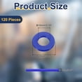 thumbnail image 2 of 120 Pcs Nylon Flat Washers 10mm ID 20mm OD 2mm Thick Plain Washer Grommets Plastic Sheet Gasket Fastener Sealing Spacer Gasket Ring, Blue, 2 of 7