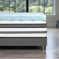 FoamGlobal Memory Foam Mattress Topper 2.5 Inch, TWIN XL Size Mattress Topper, Gel Memory Foam