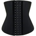 thumbnail image 2 of YIANNA Waist Trainer for Women Underbust Latex Sport Girdle Corsets Cincher Hourglass Body Shaper Black 3x-large, 2 of 7
