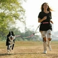 thumbnail image 2 of Heavy Duty Dog Leash, 4-7FT Shock Absorbing Bungee with 2 Padded Handles, Metal Carabiner & Seatbelt for Large Dogs, 2 of 8
