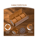thumbnail image 4 of Estuche Para Relojes 3 Rejillas Exhibidor Retro Cuero Lab.G Café, 4 of 5