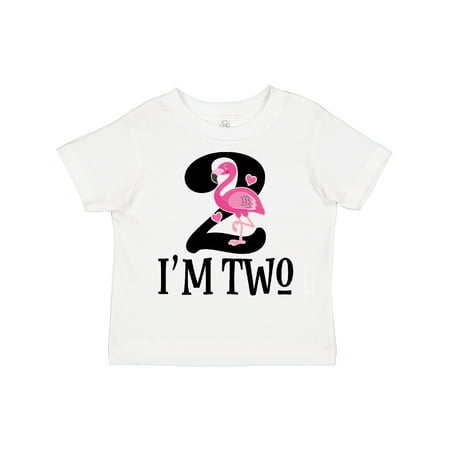 

Inktastic 2nd Birthday Party Girls Flamingo Gift Toddler Toddler Girl T-Shirt