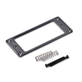 thumbnail image 1 of Full-size Flat Metal Humbucker Pickup Mounting Rings Frame Mounting Ring Flat Base Pickup Frame Thicknes 2mm (Black), 1 of 8