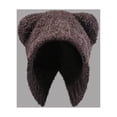 thumbnail image 4 of Cute And Versatile Solid Color Bear Hat For Women Winter Warmth With Ear Thin Winter Hat Hats Men Winter Hat Hat Warm Ear Hat Mens Outdoor Winter Hats Funky Winter Hats for Men Cold Proof Hat Winter, 4 of 4