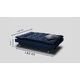 thumbnail image 4 of Sofá Cama Carmen Azul Denim M & E MUEBLES Matrimonial 3 Posiciones, 4 of 4