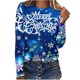 thumbnail image 1 of Camisas Navideñas Para Mujer, Camisetas de Manga Larga, Blusa Informal Holgada Con Cuello Redondo Estampada A La Moda Odeerbi  ODB194738, 1 of 5