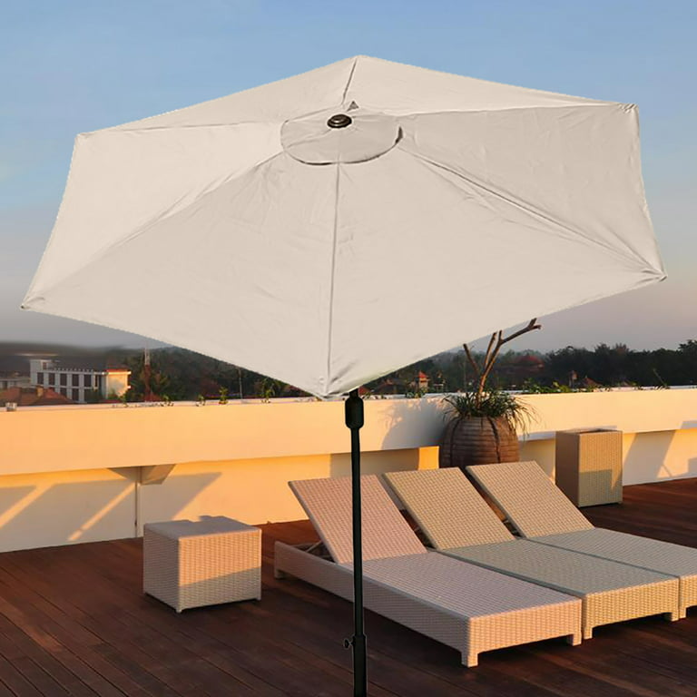 Pnellth 2M Patio Umbrella Cloth Replacement Sun Protection Outdoor