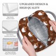 thumbnail image 3 of Fotbe Cute Sloths Bear Relaxing In Coffee Cup Bolsa de Almuerzo con Estampado, Lonchera Aislada, Contenedor de Comida Reutilizable Tipo Cooler a Prueba de Fugas, 3 of 6
