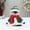 D, variant on Knitted Fabric Snowman Penguin Sitting Doll - Vintage Christmas Small Ornament, Cozy Tabletop Decor, Handmade Holiday Plush Figurine Gift
