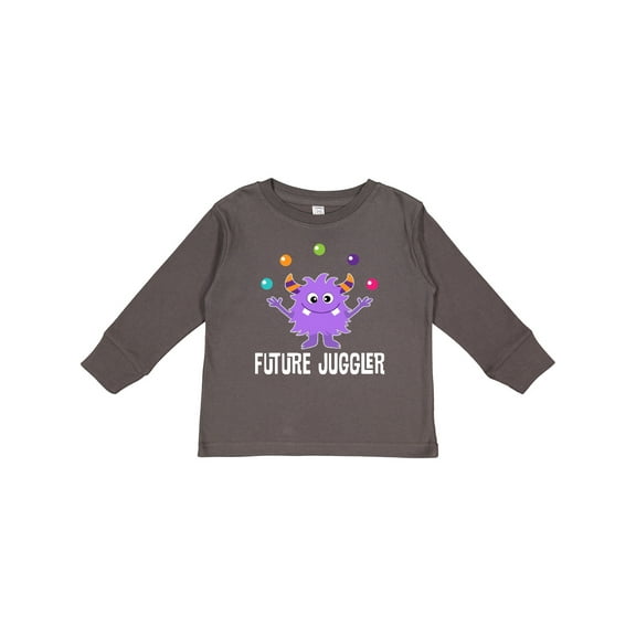 Inktastic Juggling Monster Future Juggler Boys or Girls Long Sleeve Toddler T-Shirt