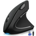 thumbnail image 1 of Mouse ergonómico Bluetooth recargable TECKNET, 6 DPI, negro, 1 of 7