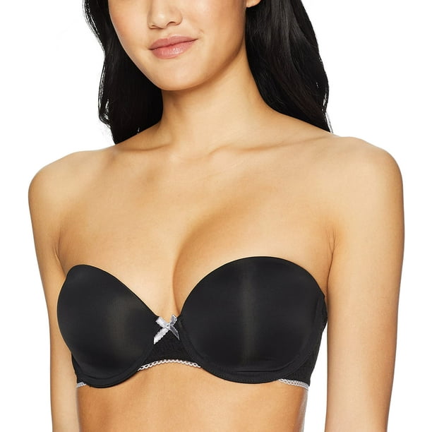 Carnival Womens Full Figure Lace Bandeau Bra, Black, 32B : :  Clothing, Shoes & Accessories