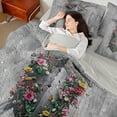 thumbnail image 4 of Homewish Retro Medieval Knight Bedding Comforter Set 7pcs for Boys Girls,Vintage Soldier Sword Queen Bedding Sets Super Cozy,Chic Floral Flower Queen Sheet Sets,Lightweight Room Decor,Reversible, 4 of 8