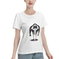 thumbnail image 2 of T-Shirt Basique à Manches Courtes pour Femmes, une Pièce, Grand Ours, 2 of 6