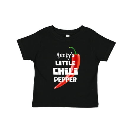 

Inktastic Aunty s Little Chili Pepper Gift Toddler Boy or Toddler Girl T-Shirt