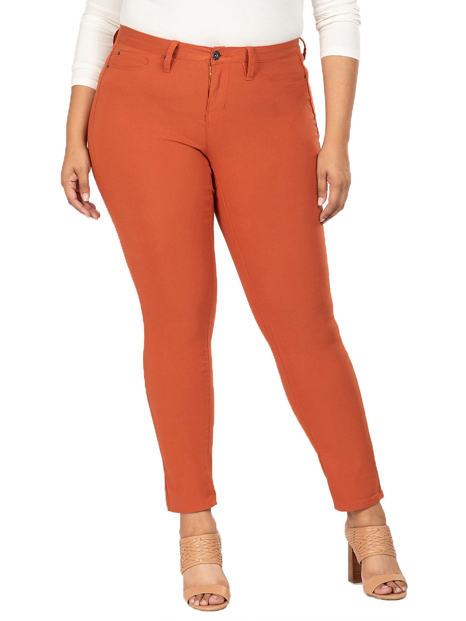 YMI Royalty By YMI Women's Plus Size Colored Hyperstretch Skinny Jean