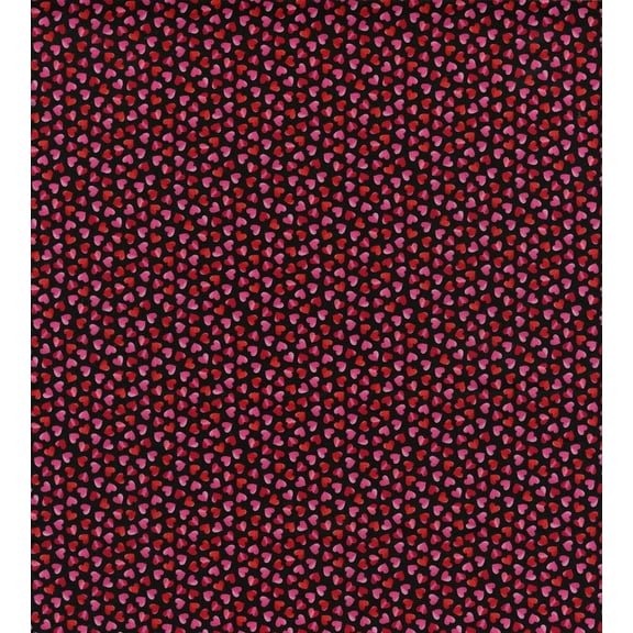 Timeless Treasures Fabrics Hearts & Dots Ombre Rainbow Hearts Red 100% Cotton Fabric sold by the yard