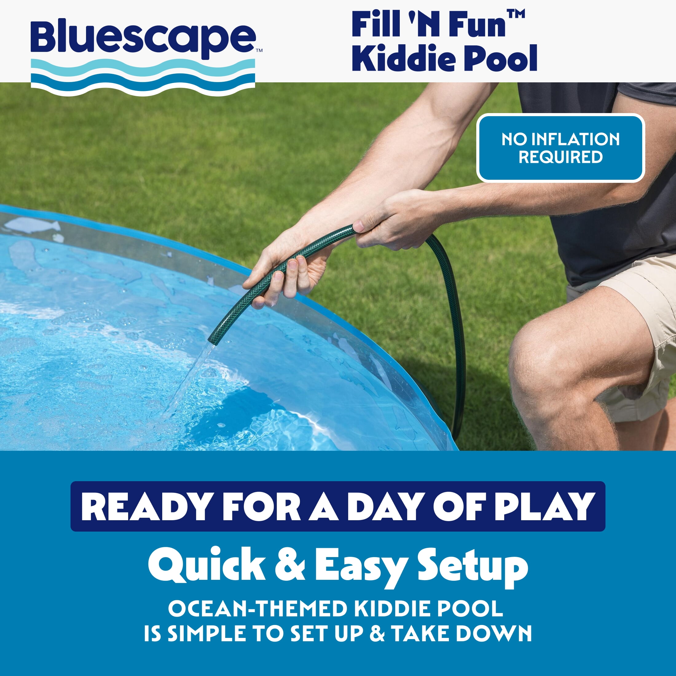 Bluescape Fill 'N Fun Play Pool 8' x 18"