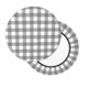 thumbnail image 2 of Balery Gray Checkboard Fundas de asiento para taburete de bar redondo de tela de terciopelo ajustables que protegen de arañazos y manchas para sillas de 14 a 17 pulgadas.-12 inch, 2 of 7