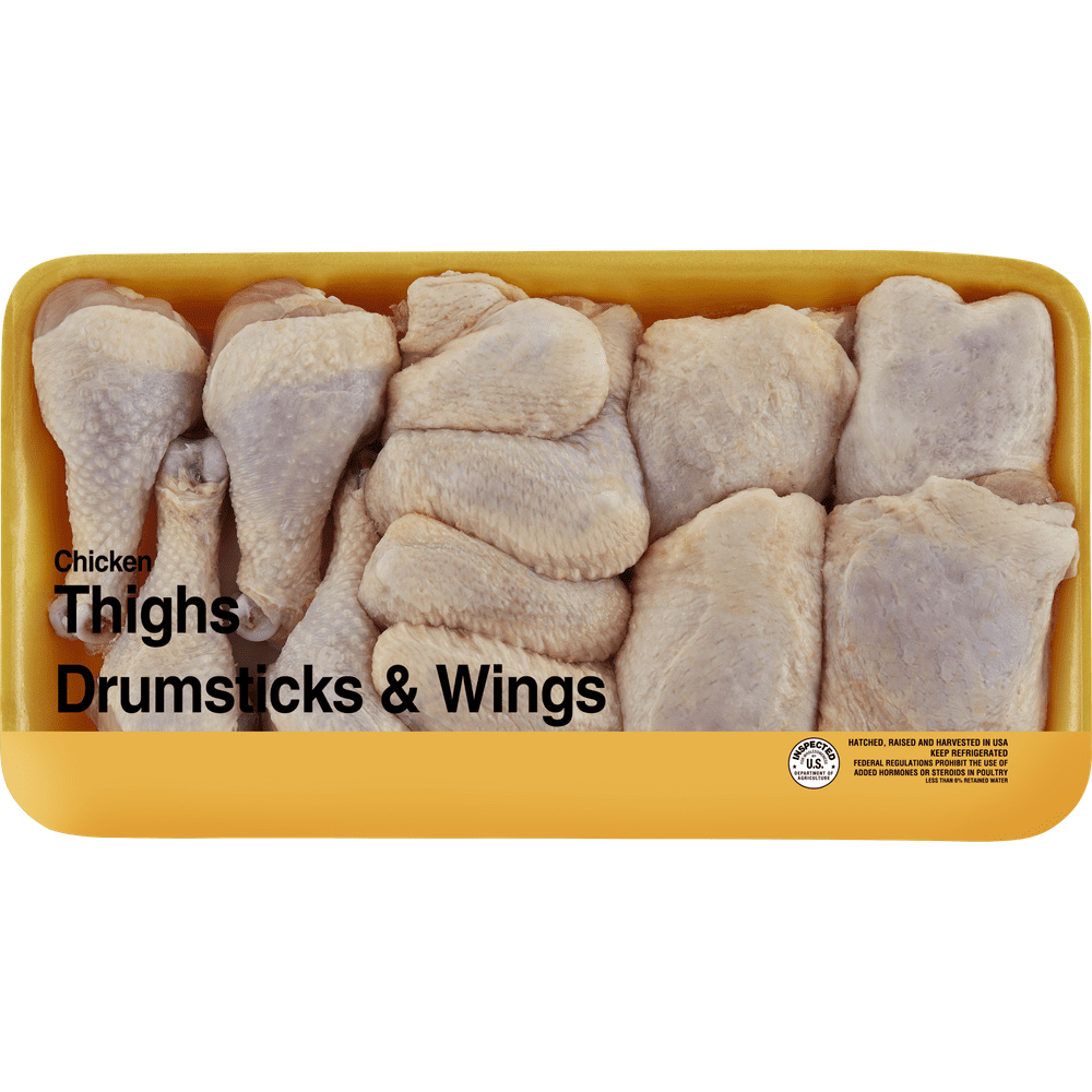 Freshness Guaranteed BoneIn Chicken Thighs, Drumsticks & Wings, 4.0