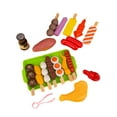 thumbnail image 4 of Barbecue Grill Simulation Play Toy Set, Outdoor Role Play Cooking Toy Set, Food Skewer Kitchen Activity Toy Set, Interactive Family Entertainment Toy Set, BBQ Grill Play Cooking Toy, 4 of 9