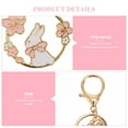 thumbnail image 2 of HEMOTON Japanese Kawaii Rabbit Keychain with Cherry Blossom Decorative Charm for Bags Assorted Color, 2 of 8