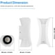 thumbnail image 3 of Aplique de pared LED moderno y creativo de 20 W Lámpara de pared impermeable IP65 Aluminio LED Arandela de pared Interior exterior para dormitorio Sala de estar Baño Entrada Escalera Porche Pasillo-(3000k)Blanco oso de fresa Electrónica, 3 of 4