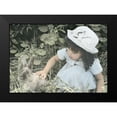 thumbnail image 2 of Unknown 14x11 Black Modern Framed Museum Art Print Titled - Girl and Bunny, 2 of 5