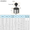 thumbnail image 2 of Unique Bargains 4 Pcs CF4 Cam Suiveur KR12 Roulement à Aiguilles M4x0.7mm 12mm Diamètre de Rouleau Miniature Roulements à Rouleaux, 2 of 6
