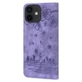 thumbnail image 3 of TECH CIRCLE iPhone11 case ,PU Premium Leather Cat Embossed Wallet Card Cash Slots Magnetic Flip Kickstand Shockproof Cover for iPhone 11 6.1 inch,Purple, 3 of 6