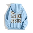 thumbnail image 4 of LEKDFST Trust In the Lord Oversized Hoodies for Women Christian Jesus Inspirational Sweatshirts Religious Graphic Pullover Tops Light Blue XXL, 4 of 7