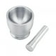 thumbnail image 3 of Mortero de Acero Inoxidable BRILLAR triturador de granos ajo especias alimentos herramienta de cocina Plata, 3 of 10