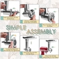 thumbnail image 4 of Accesorio para picadora de carne Ezato de acero inoxidable para KitchenAid, 4 of 7
