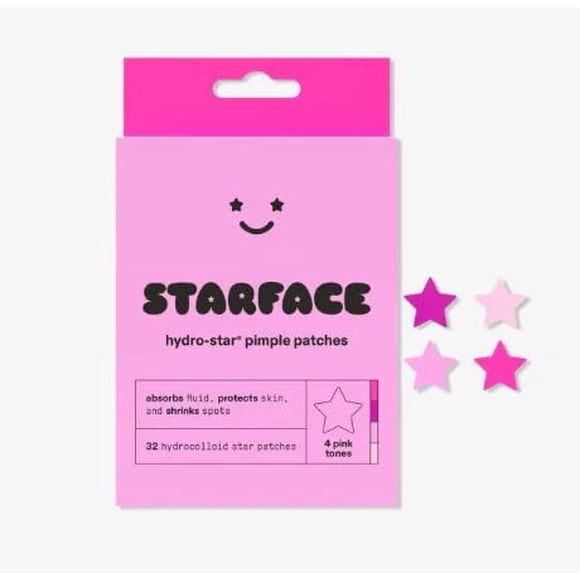 Parche antiacne estrellas rosas - Starface hydro star pimple patches - 32 estrellas