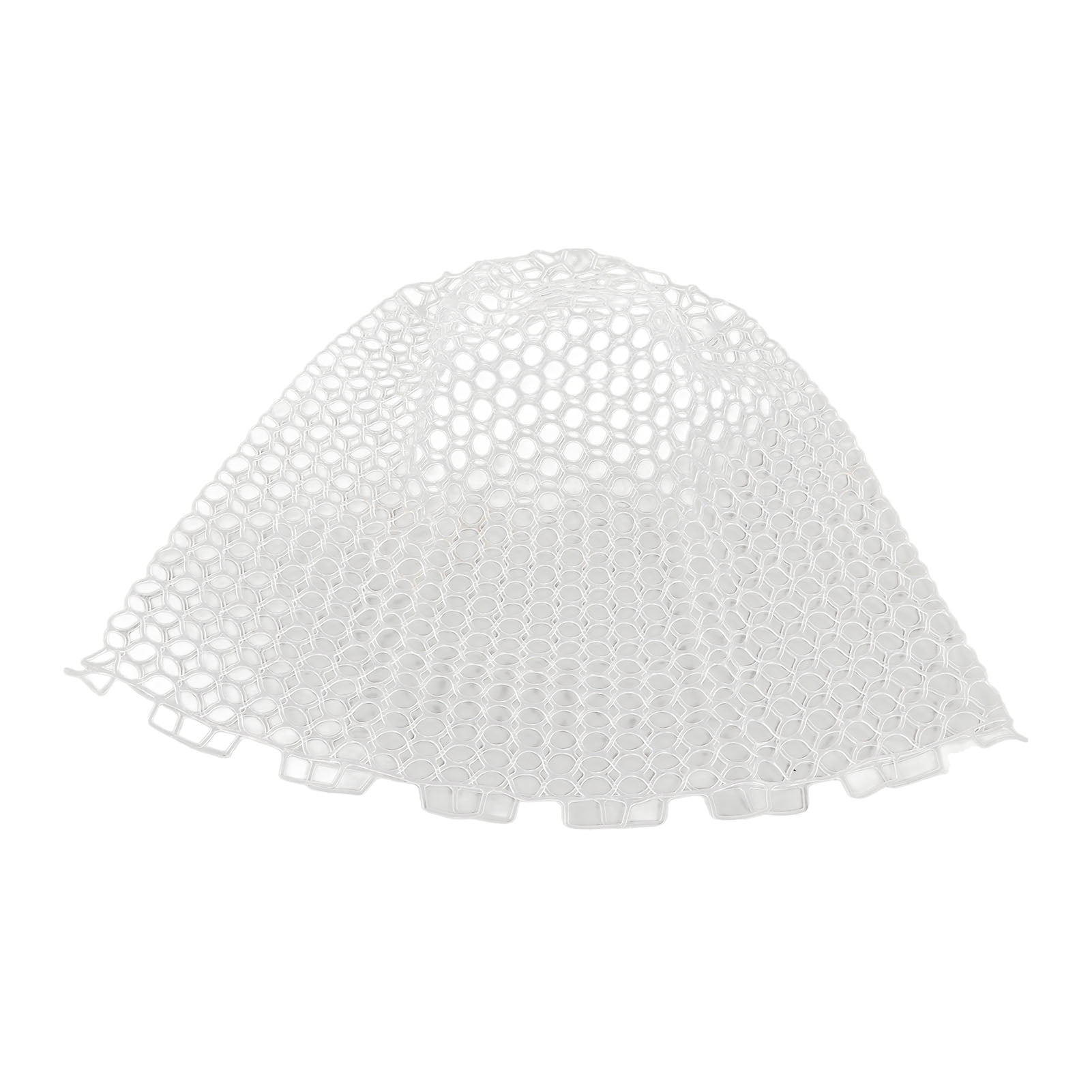 Suodoka Fishing Landing Net Replacement Transparent White Collapsible Rubber 21.7 Inches / 55 cm Deep Fly Fishing Net Wading Equipment for Angler
