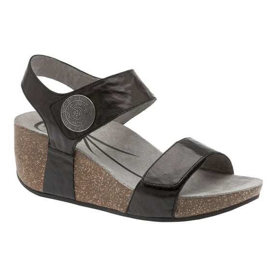 ABEO Una Neutral - Wedge Sandals in Black