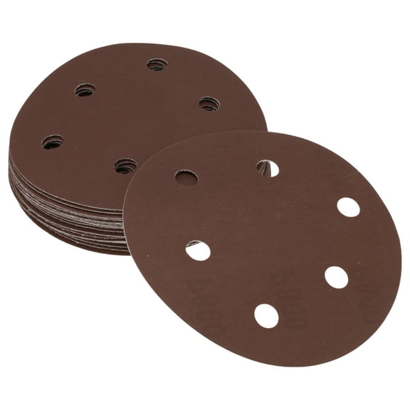 Unique Bargains Sandpaper Hook & Loop Sanding Sheets 125x125mm Red 800 Grit Round Efficient Grinding and Polishing Automobile Manufacturing and Repair Woodworking