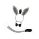 thumbnail image 4 of Conjunto de accesorios para disfraz de burro: orejas, diadema y cola para Halloween y carnavales. 3 piezas, 4 of 9