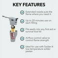 thumbnail image 4 of Solder-It Micro-Jet Torch (MJ-310) | Mini Butane Torch Lighter with Extended Nozzle and Child Safety Lock | Piezo Electronic Ignition | Butane Refill Blow Torch, Soldering Tool, and Grill Lighter, 4 of 8