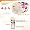 thumbnail image 4 of French Bulldog Flamingo Paw Flickering Flameless LED Candles set of 2 Battery Operated 18-Key Remotes Timer Halloween Fall Decor D3''xH4''5'', 4 of 7