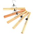 thumbnail image 2 of Paquete de 12 perchas de madera para pantalones, perchas para faldas, percheros para pantalones, soportes para pantalones, ganchos cromados antideslizantes, rotación de 360 grados, 30 cm Vhermosa LKX-1531, 2 of 4