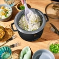 thumbnail image 6 of Beautiful 6-Cup Cooked, 3-Cup Uncooked Digital Electric Rice and Grain Cooker with Glass Lid, Black Sesame by Drew Barrymore, 6 of 12