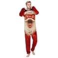 thumbnail image 2 of SwiftWear Family Christmas Pajamas Matching Sets Adults Onesie Pajama with Exaggerated Expression Prints, Lightweight Loungewear for Home Celebrations​, 2 of 6