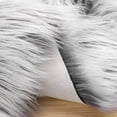 thumbnail image 3 of Deluxe Ultra Soft Faux Sheepskin Fur Series Fluffy Decorative Indoor Shag Area Rug, 2 x 3 Feet Rectangle, Black and White, 1 Pack, 3 of 5