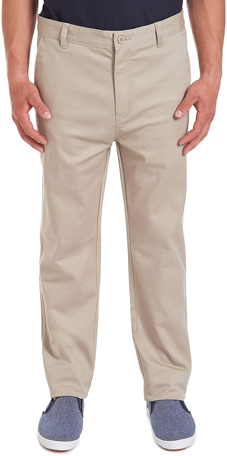 Chaps Mens Young Uniform Flat Front 