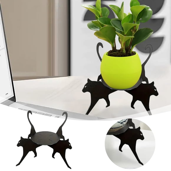Stylish Metal Cat Rack Shelf for Flowerpots and Potted Room Dining Room Outdoor