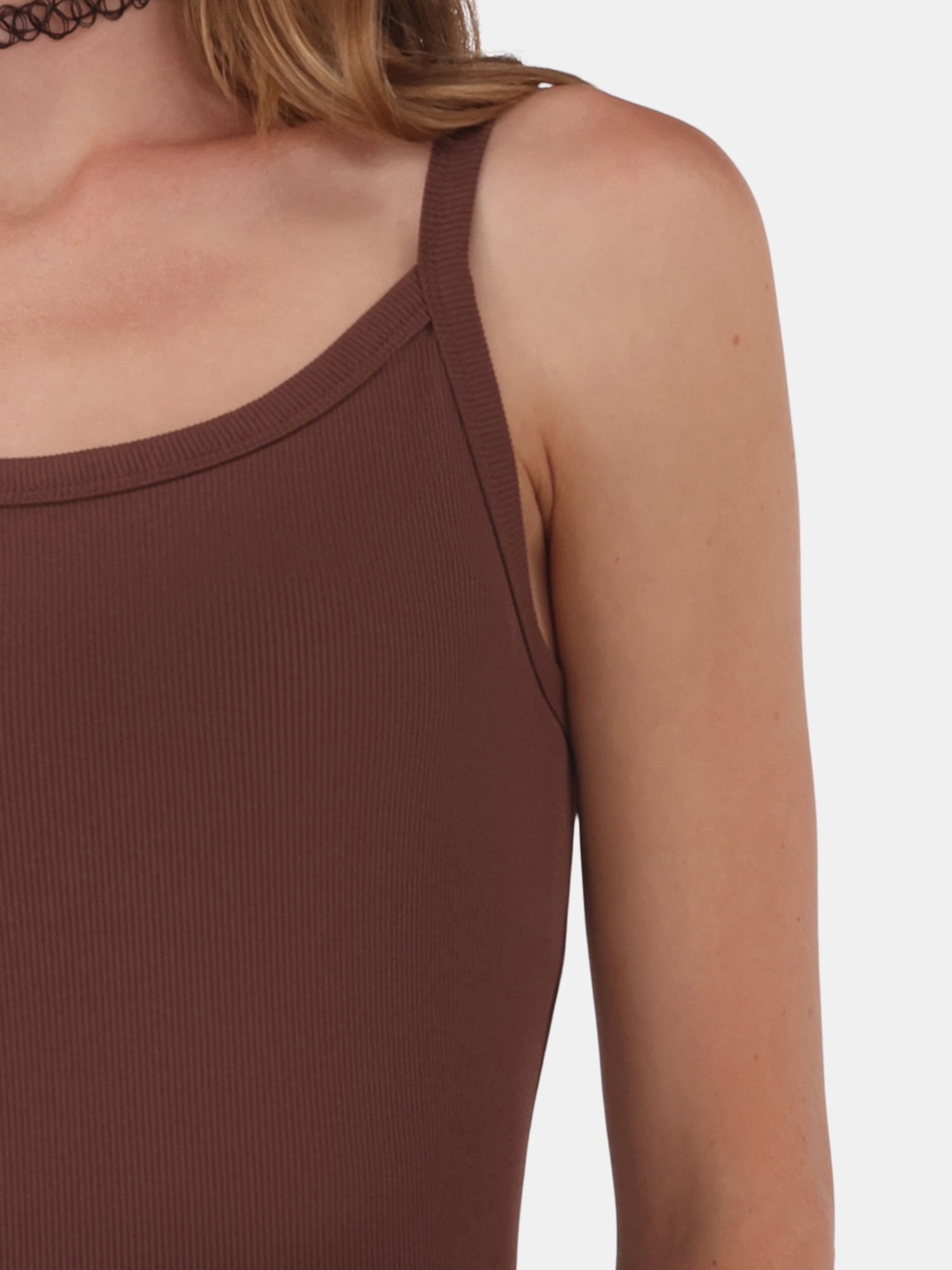 No Boundaries Ribbed Cami Top, Women's XXS-XXL