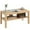 Nature Wood, variant on HOMCOM 2 Tier Coffee Table with Storage Shelf for Living Room, Nature Wood